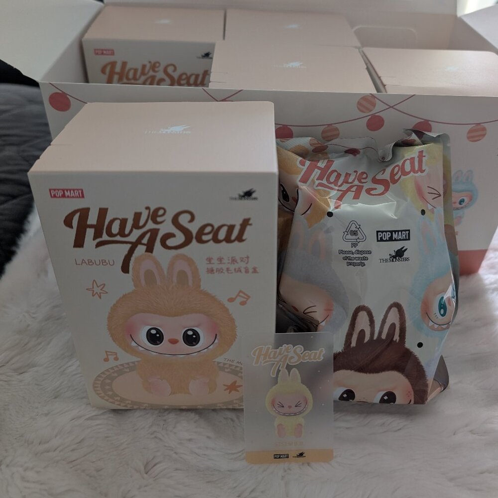 POP MART - Sisi - The Monsters Labubu Have a Seat Vinyl Plush